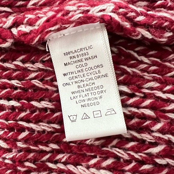 C. Wonder Burgundy Open Front Fringe Cardigan SZ XS - Picture 5 of 6